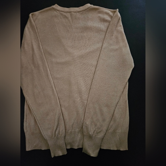 Bianco & Blu Gold Speckled Gold Colored Cardigan - Size XL - NWOT - Picture 7 of 9